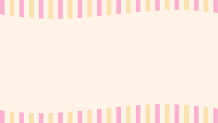かわいいストライプフレーム背景