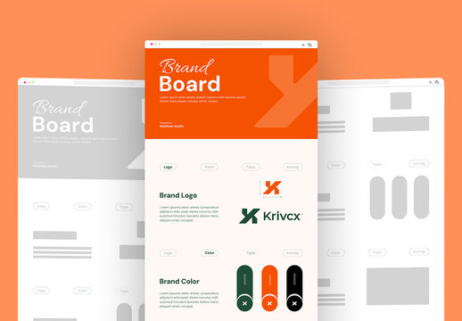 Modern Brand Board Design Template
