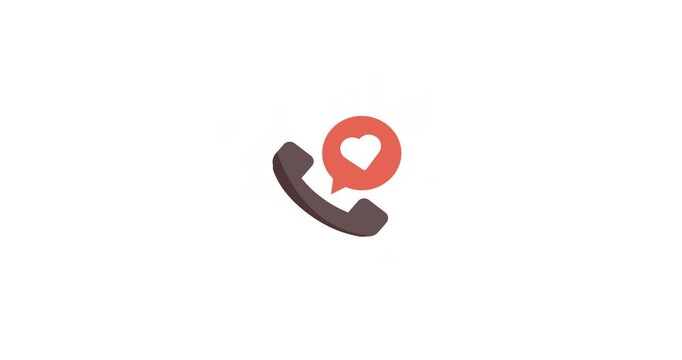 Animated hotline icon for communication Ideal for support designs helpline themes service branding hotline promotions and customer graphics.