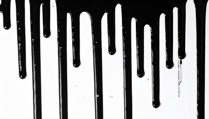 black ink flow and drip pattern