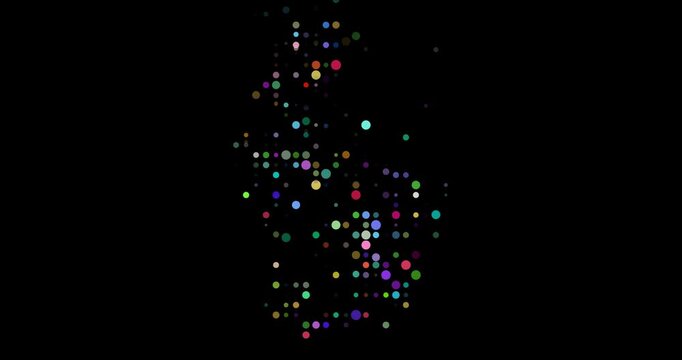 Generative Circles Form Dynamic Outline of Luxembourg Map