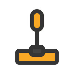 mop flat line icon