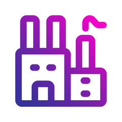 Obraz premium factory gradient icon