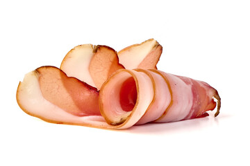 Speck Ham Slices Curls, isolated on white background