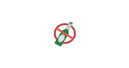 Animated no drink icon for restrictions Ideal for health designs regulation themes restriction branding no drink promotions and compliance graphics.