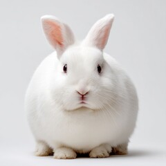 White rabbit studio shot