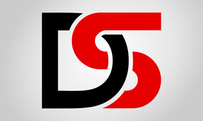 Letter DS logo vector.eps