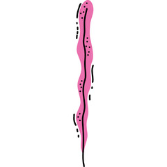 Contemporary Abstract Pink Line Art for Modern and Stylish Design and Aesthetic Purposes
