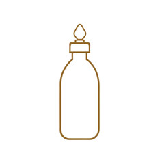 Obraz premium Luxurious flat vector design of a transparent squeeze bottle illustration scalable eps icon