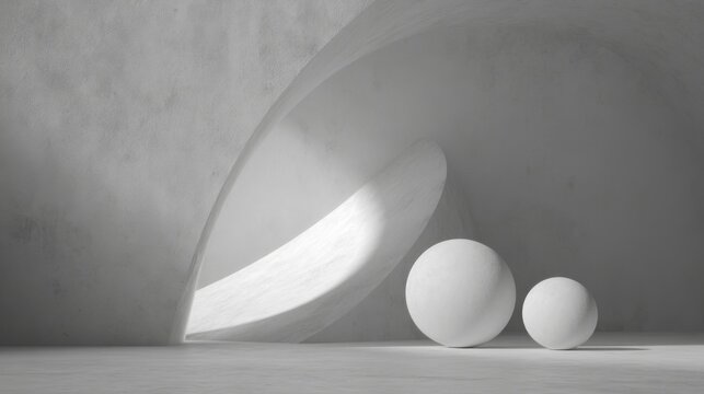 Modern minimalist interior with clean lines and neutral tones,