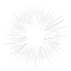 Obraz premium Comic style radial burst effect. Concentric lines radiating outwards.