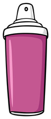 Pink Spray Paint Can Graphic Illustration for Arts and Crafts Projects