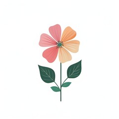 flower illustration with different colored petals