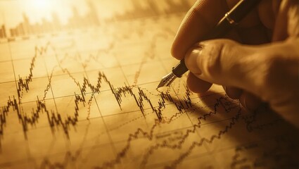 Hand Writing on Old Paper with a Fountain Pen.