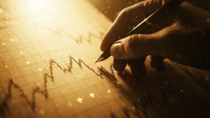 Hand Writing on Old Paper with a Pen.