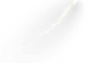 Vintage thunderstorm scene with glowing lightning, electric energy strike, textured elements, black night sky, minimal aesthetic, and transparent vector illustration for outdoors or nature designs.