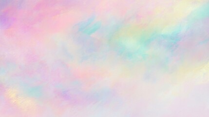 Soft pastel abstract artwork blending delicate pink, light blue, pale green,