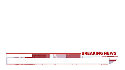Lower Third Breaking News Alpha channel