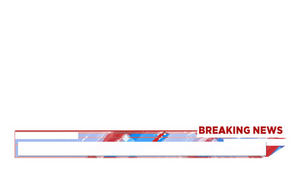 Lower Third Breaking News Alpha channel