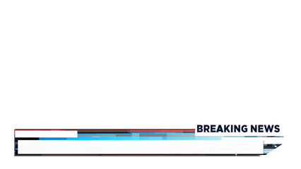 Lower Third Breaking News Alpha channel