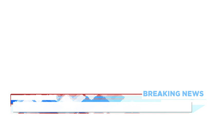 Lower Third Breaking News Alpha channel