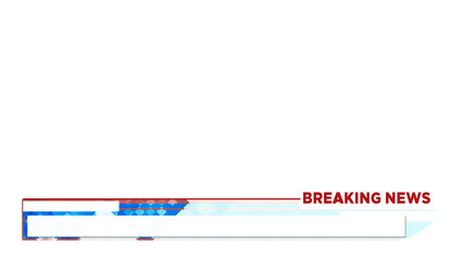 Lower Third Breaking News Alpha channel