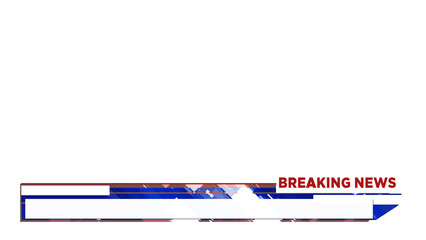 Lower Third Breaking News Alpha channel