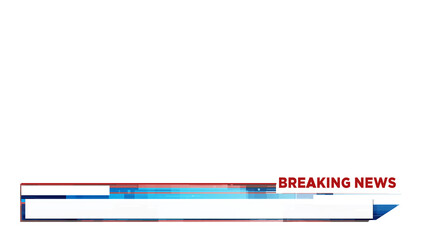 Lower Third Breaking News Alpha channel