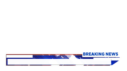 Lower Third Breaking News Alpha channel