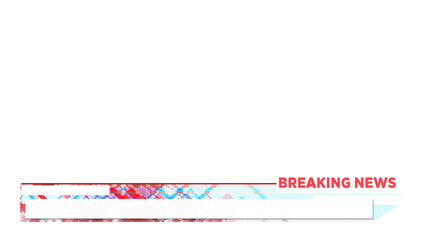 Lower Third Breaking News Alpha channel