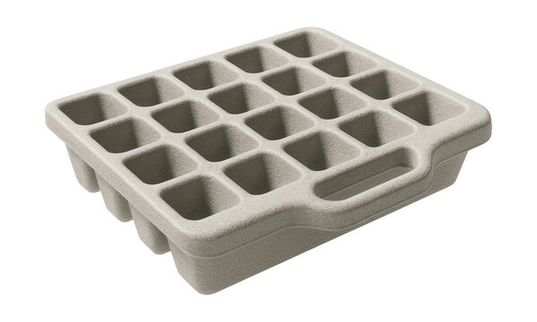 Portable foam seedling tray ideal for indoor-to-garden transport, great for community