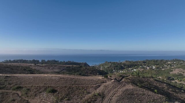 Santa Barbara California drone footage. Elings Park.