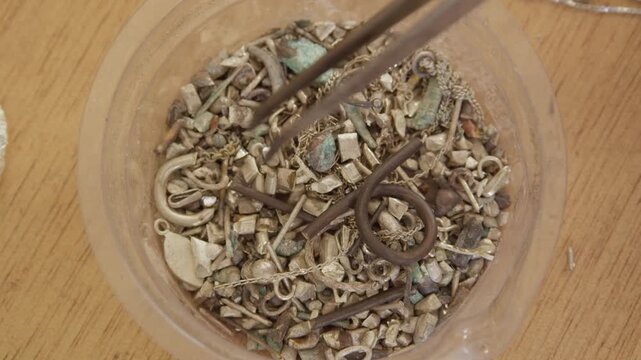 Silver bits and scraps for upcycling