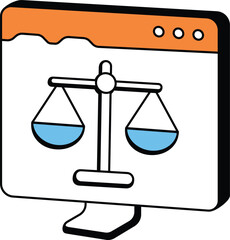 Balance Scale Regulation Icon
