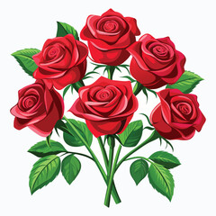 Red Rose Bouquet Vector,Red Roses Clipart,Red Roses Artwork,Realistic Red Roses Illustration,Beautiful Red Roses Bouquet Vector Illustration,Elegant Red Roses Illustration,Red Rose Bouquet Vector,