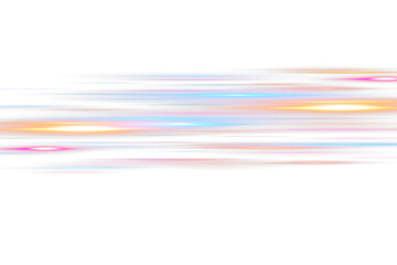 Abstract light streaks PNG and blue motion lines creating speed effect on white and blue glowing background.	