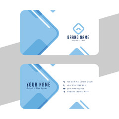 clean and minimal individual name card template for company identity