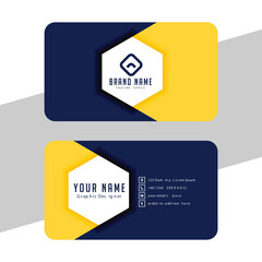 abstract company identity card template for corporate branding