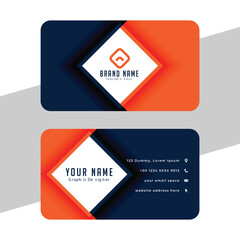 modern and creative business card template for company information