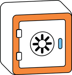 Security Safe Deposit Box Icon