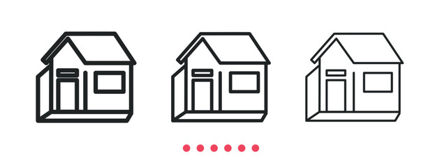 Home repair icon. Thin line icon vector