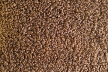Brown plush carpet. Plush texture. Texture. Background. Abstract. Brown carpet. Carpet texture. Wallpaper. Pile.