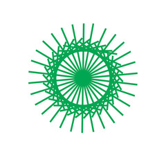 abstract green circle