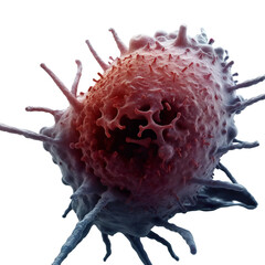 virus, bacteria, microbe close-up on a transparent background