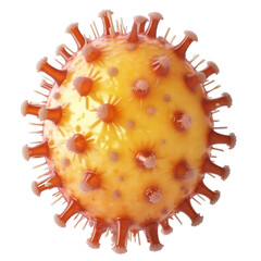 virus, bacteria, microbe close-up on a transparent background