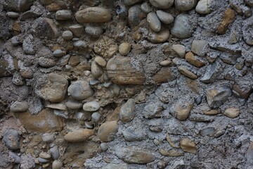 Old stone wall as background, closeup view