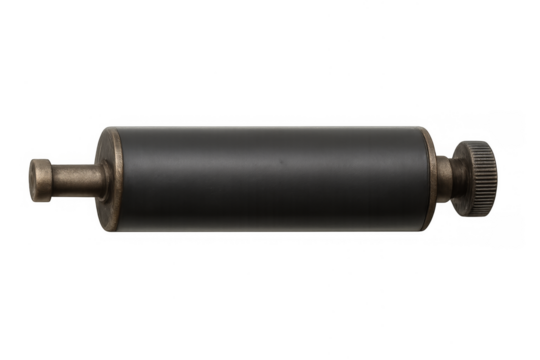 Vintage brass and black spyglass optical instrument exploring discovery