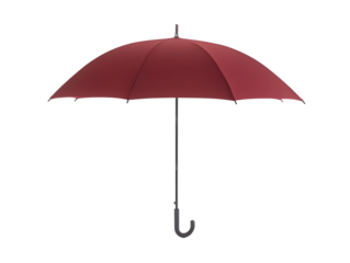 red umbrella isolated on transparent background