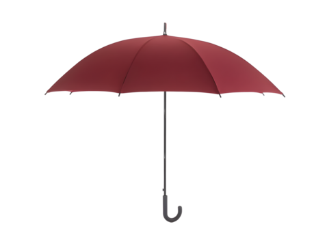 red umbrella isolated on transparent background