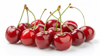 cherries isolated on white background